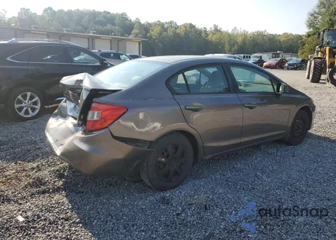 2012 Honda Civic Lx из США, поврежденный, VIN 19XFB2F58CE067153